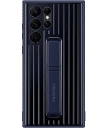 Origineel Samsung S22 Ultra Hoesje Protective Standing Cover Blauw