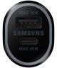 Originele Samsung Auto Snellader 40W Fast Charge USB/USB-C Zwart