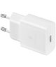 Originele Samsung Adapter 15W Fast Charge USB-C Oplader Wit
