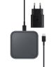 Originele Samsung Wireless Charger 15W Fast Charge + Adapter 25W Grijs
