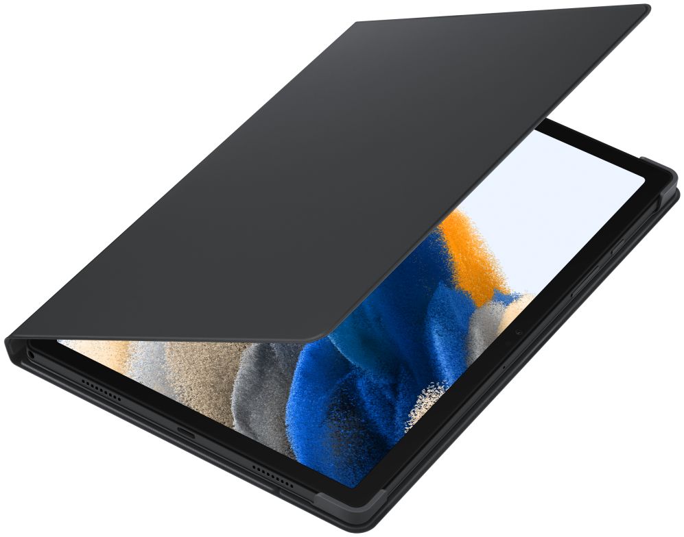 verwerken Handschrift mond Originele Samsung Galaxy Tab A8 Hoes Book Cover Grijs | GSMpunt.nl