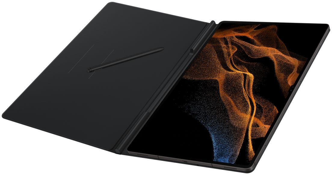 Originele Samsung Galaxy Tab S8 Ultra Hoes Book Cover Zwart afbeelding 4