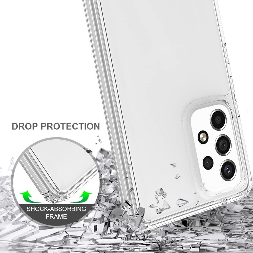 Samsung Galaxy A53 Hoesje Dun TPU Back Cover Transparant afbeelding 3