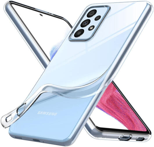 Samsung Galaxy A53 Hoesje Dun TPU Back Cover Transparant afbeelding 1