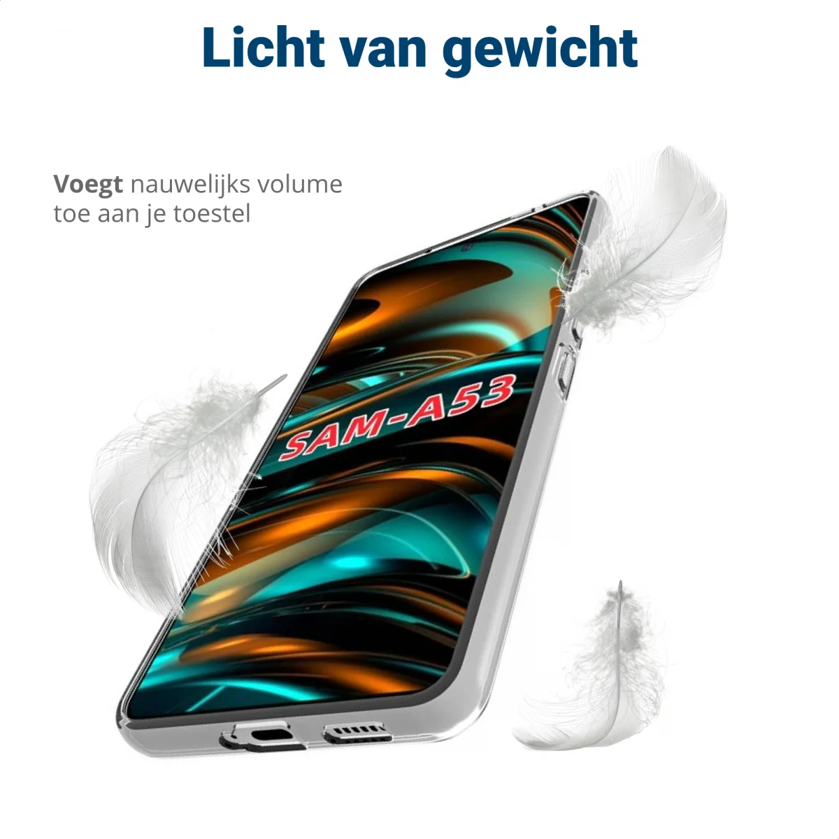 Samsung Galaxy A53 Hoesje Schokbestendig TPU Back Cover Transparant afbeelding 7