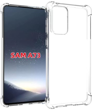 Samsung Galaxy A73 5G Hoesje Schokbestendig TPU Back Cover Transparant Hoesjes