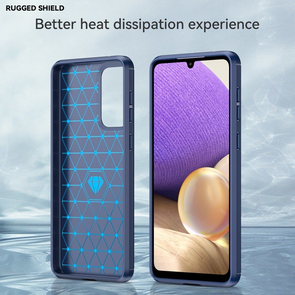 Samsung Galaxy A33 Hoesje Geborsteld TPU Back Cover Blauw afbeelding 3