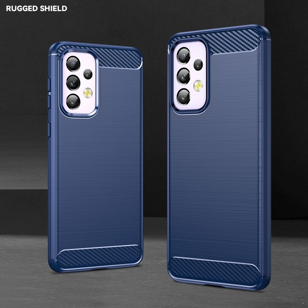 Samsung Galaxy A33 Hoesje Geborsteld TPU Back Cover Blauw afbeelding 6