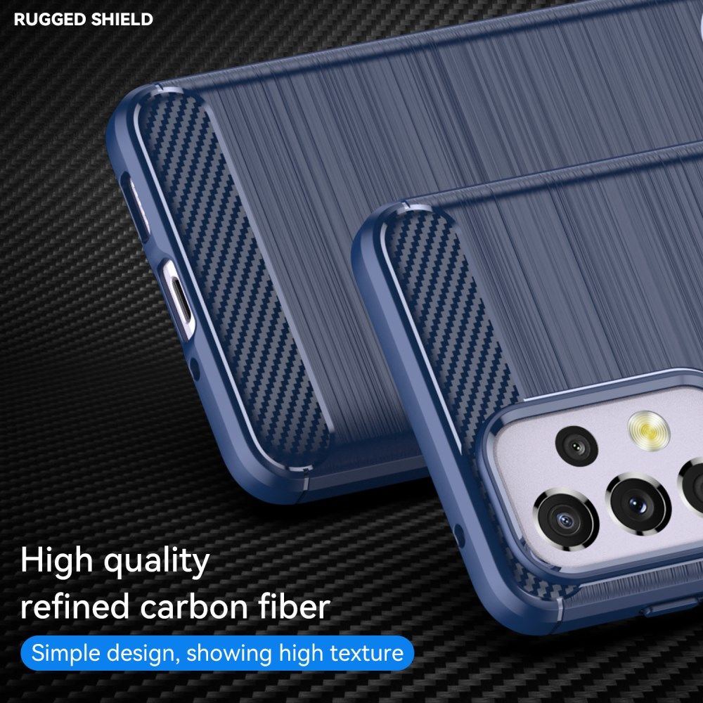Samsung Galaxy A33 Hoesje Geborsteld TPU Back Cover Blauw afbeelding 8