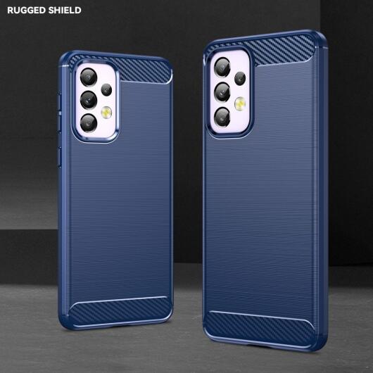 Samsung Galaxy A33 Hoesje Geborsteld TPU Back Cover Blauw afbeelding 6