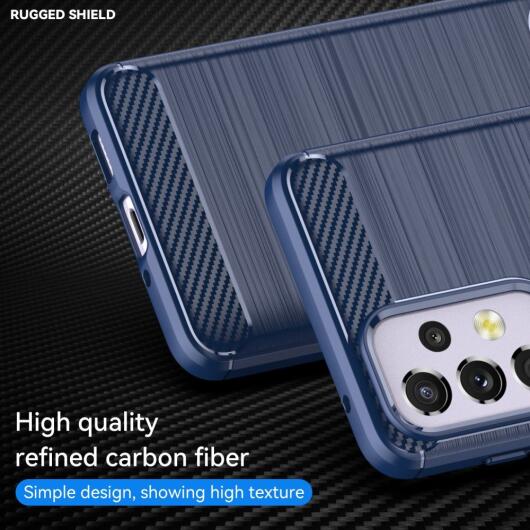Samsung Galaxy A33 Hoesje Geborsteld TPU Back Cover Blauw afbeelding 8