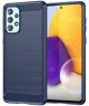 Samsung Galaxy A73 5G Hoesje Geborsteld TPU Back Cover Blauw
