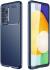 Samsung Galaxy A53 Hoesje Siliconen Carbon TPU Back Cover Blauw afbeelding 4