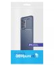 Samsung Galaxy A73 5G Hoesje Siliconen Carbon TPU Back Cover Blauw