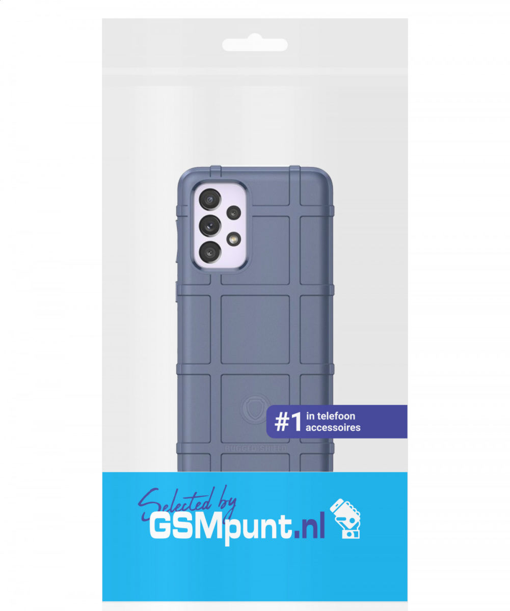 Samsung Galaxy A33 Shock Proof Rugged Shield Back Cover Blauw afbeelding 10