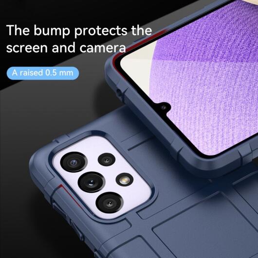 Samsung Galaxy A33 Shock Proof Rugged Shield Back Cover Blauw afbeelding 4