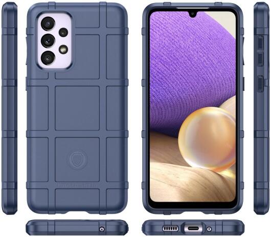 Samsung Galaxy A33 Shock Proof Rugged Shield Back Cover Blauw afbeelding 9