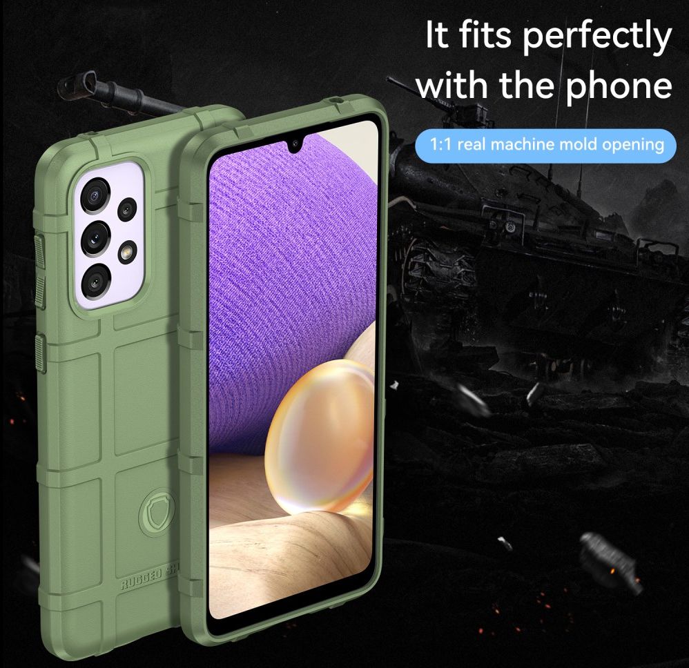 Samsung Galaxy A33 Shock Proof Rugged Shield Back Cover Groen afbeelding 5