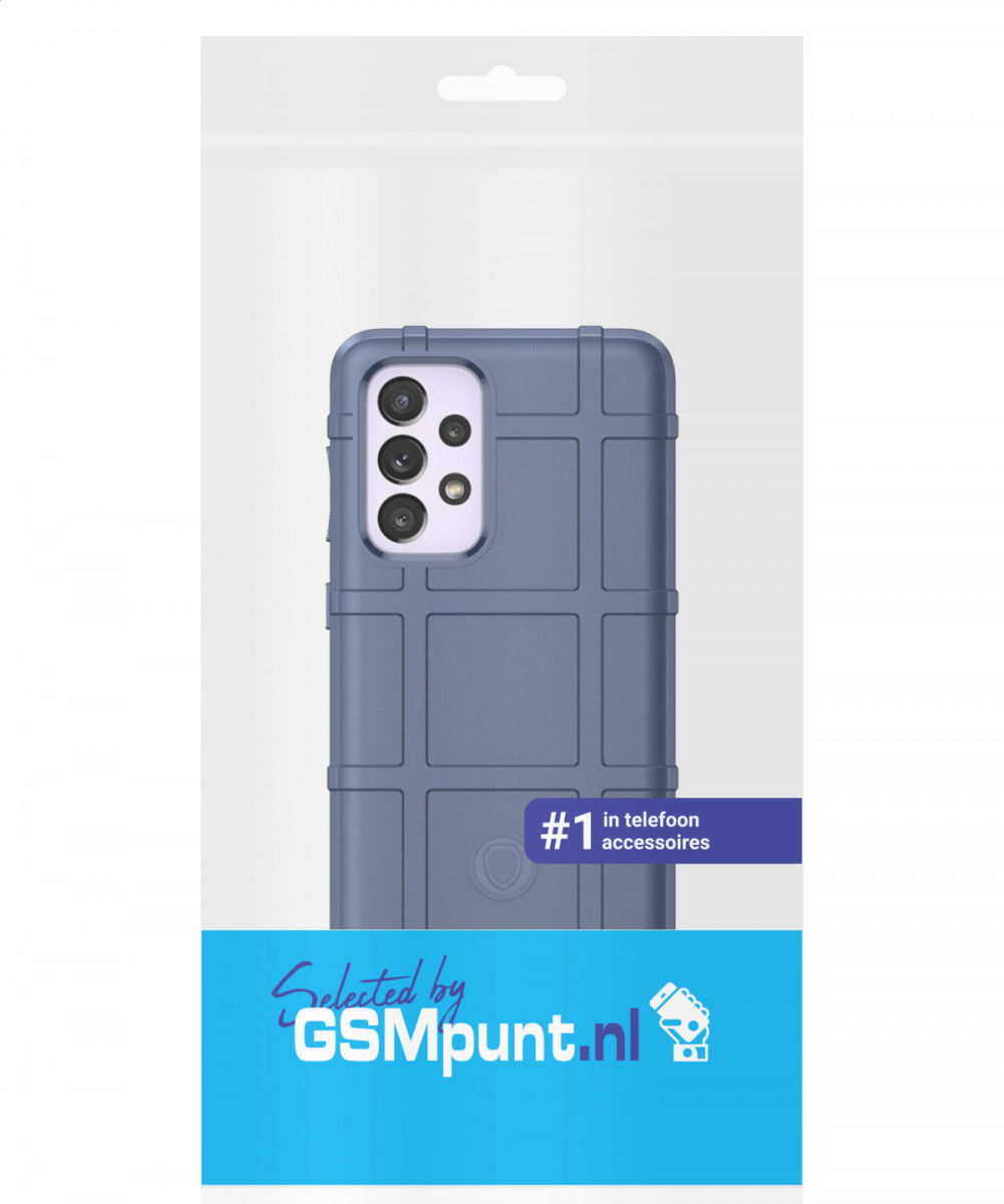 Samsung Galaxy A53 Shock Proof Rugged Shield Back Cover Blauw afbeelding 10