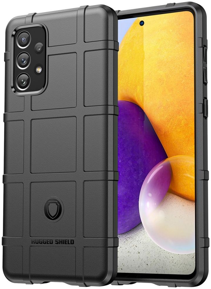 Samsung Galaxy A73 5G Shock Proof Rugged Shield Back Cover Zwart afbeelding 1