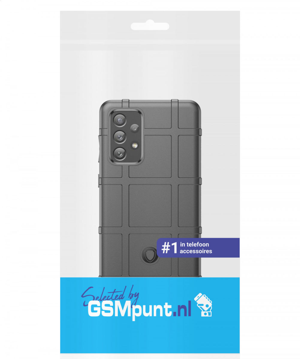 Samsung Galaxy A73 5G Shock Proof Rugged Shield Back Cover Zwart afbeelding 11