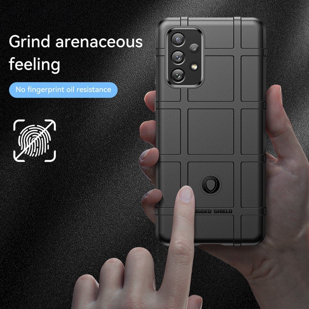 Samsung Galaxy A73 5G Shock Proof Rugged Shield Back Cover Zwart afbeelding 6