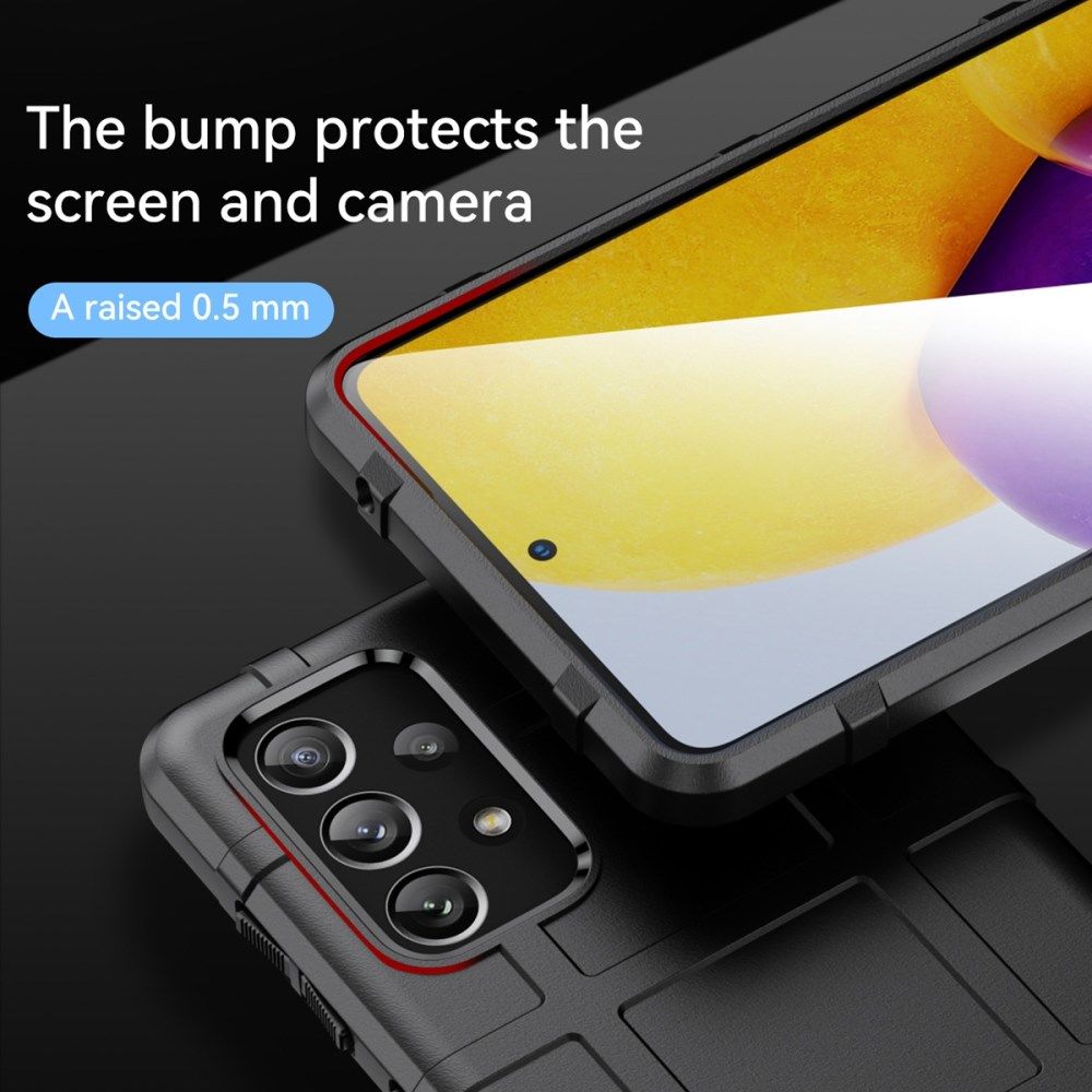 Samsung Galaxy A73 5G Shock Proof Rugged Shield Back Cover Zwart afbeelding 4