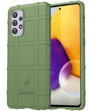 Samsung Galaxy A73 5G Shock Proof Rugged Shield Back Cover Groen Hoesjes