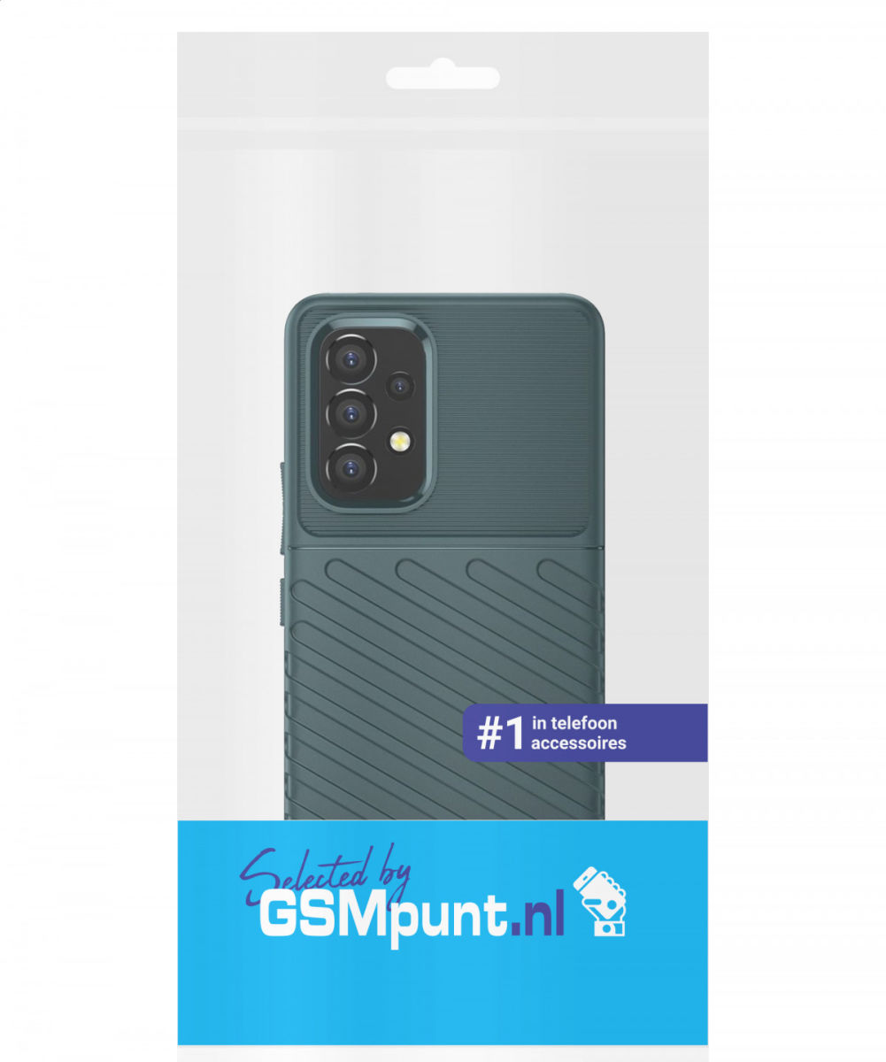 Samsung Galaxy A53 Hoesje TPU Thunder Design Back Cover Groen afbeelding 10