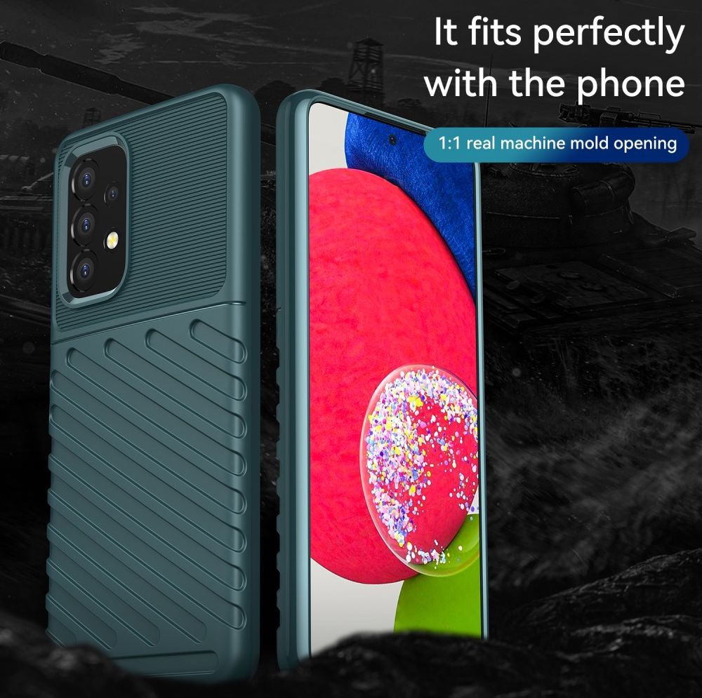 Samsung Galaxy A53 Hoesje TPU Thunder Design Back Cover Groen afbeelding 6