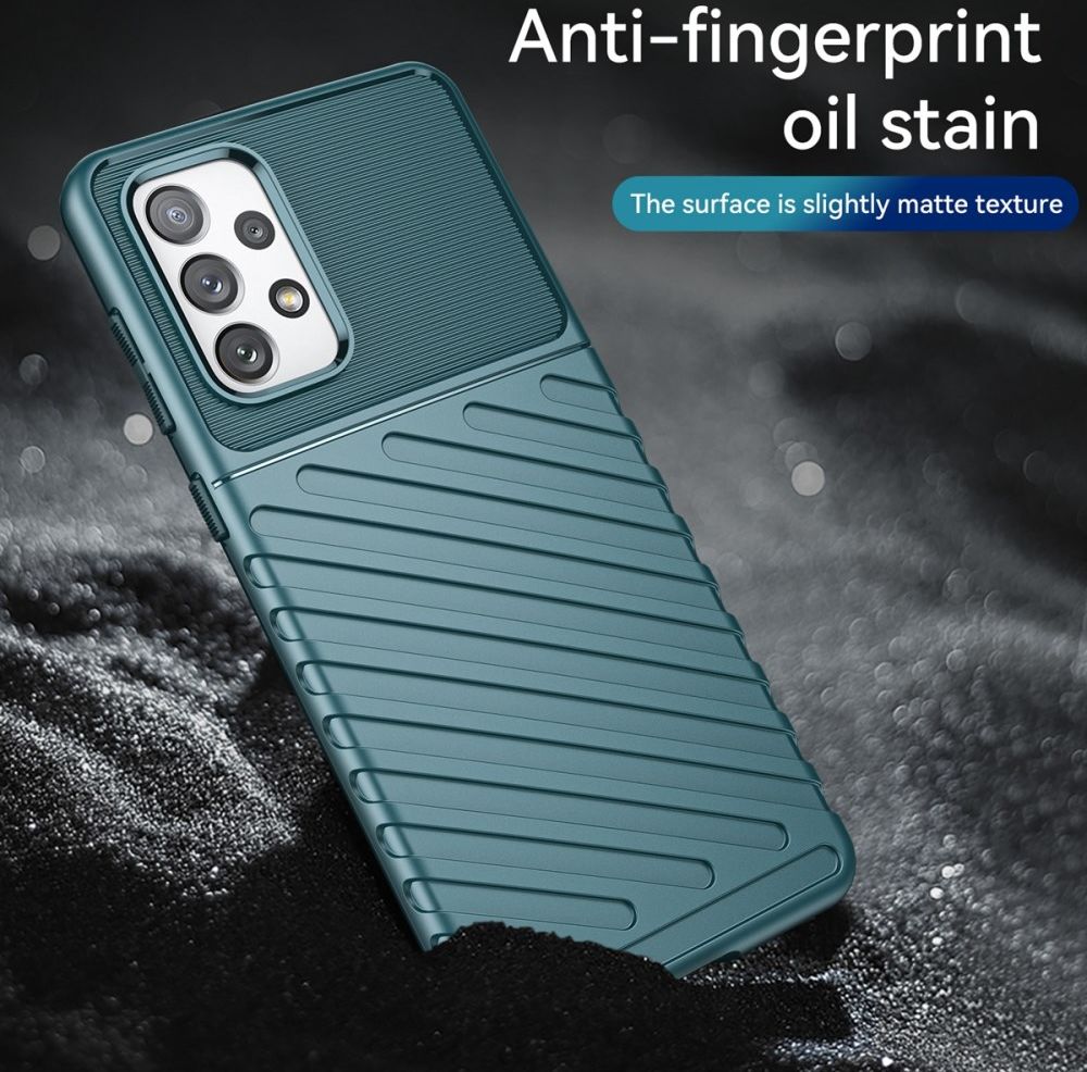 Samsung Galaxy A73 5G Hoesje TPU Thunder Design Back Cover Groen afbeelding 7