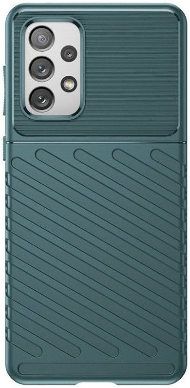 Samsung Galaxy A73 5G Hoesje TPU Thunder Design Back Cover Groen afbeelding 2