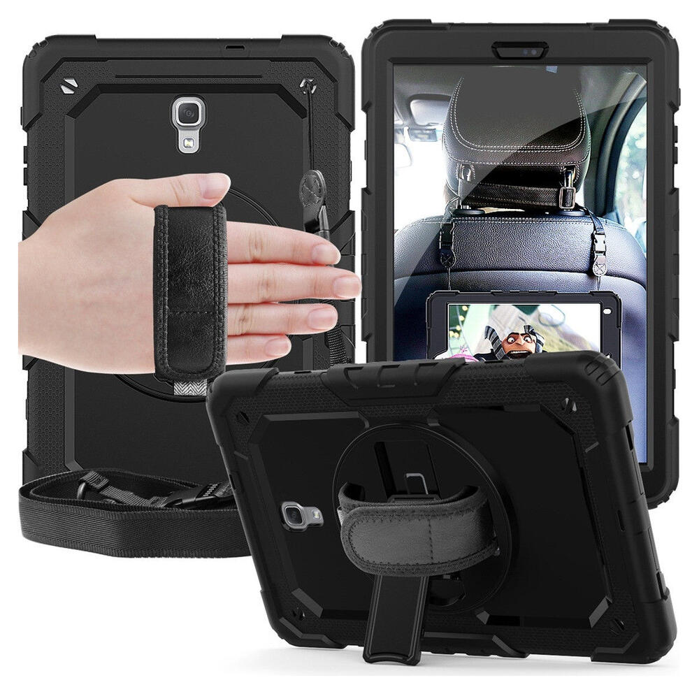 Samsung Galaxy Tab A 10.5 Hoes met Screenprotector en Handriem Zwart afbeelding 1