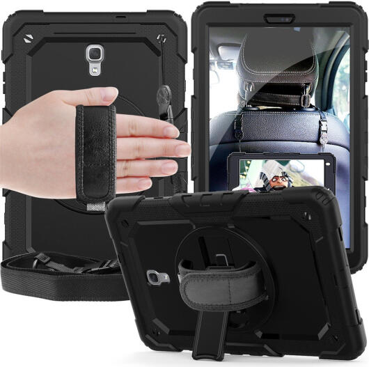 Samsung Galaxy Tab A 10.5 Hoes met Screenprotector en Handriem Zwart afbeelding 1