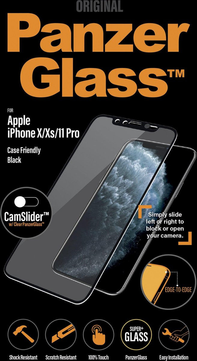 PanzerGlass CamSlider Apple iPhone 11 Pro/X/XS Screen Protector afbeelding 1