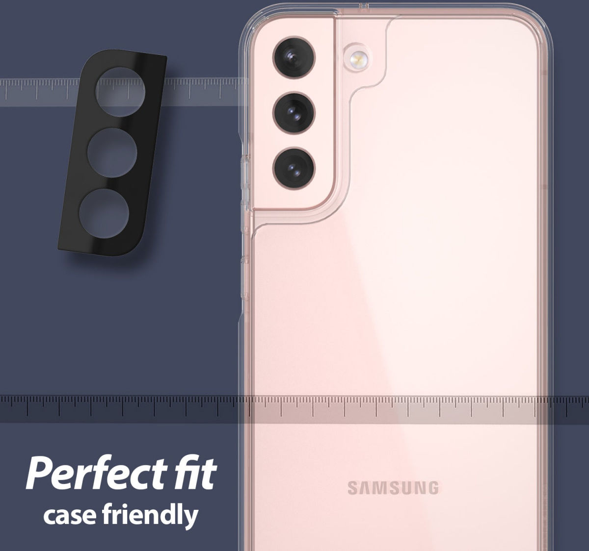 Whitestone Samsung Galaxy S22 Tempered Glass Camera Protector (2-Pack) afbeelding 4