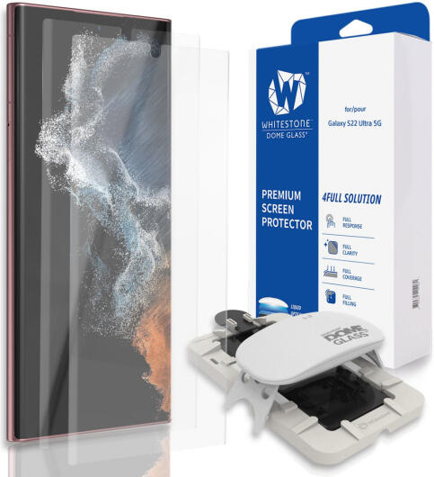 Whitestone Dome Glass Samsung Galaxy S22 Ultra Screen Protector 2-Pack afbeelding 1