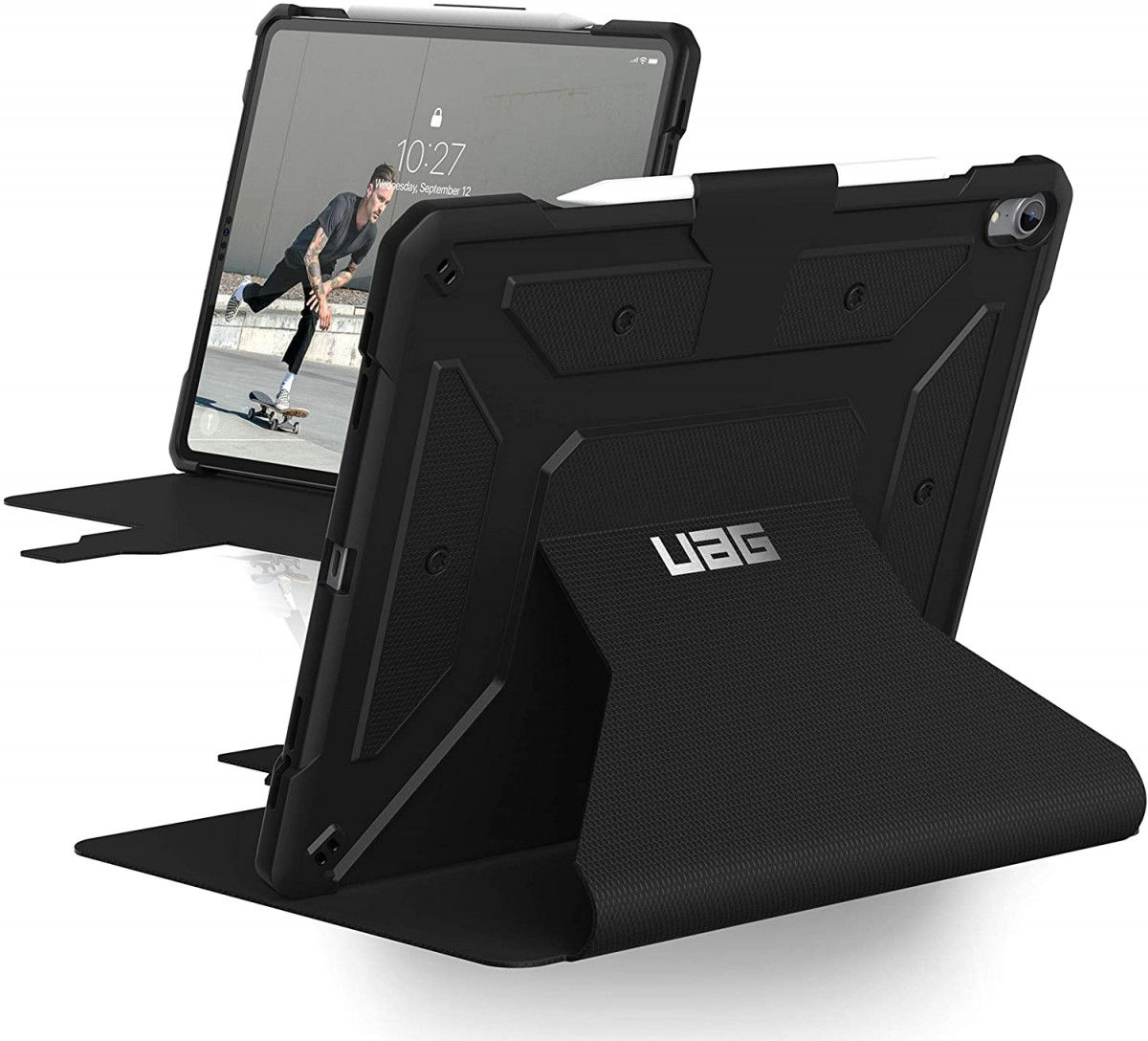 Urban Armor Gear Metropolis Apple iPad Pro 12.9 (2021) Hoes Zwart afbeelding 1