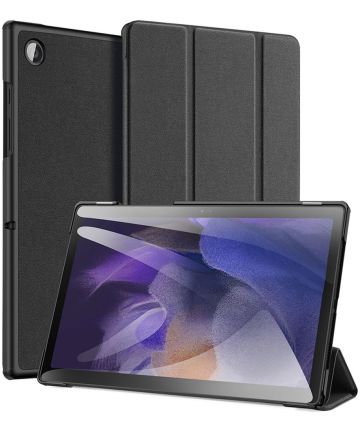 Dux Ducis Domo Samsung Galaxy Tab A8 Hoes Tri-Fold Book Case Zwart Hoesjes