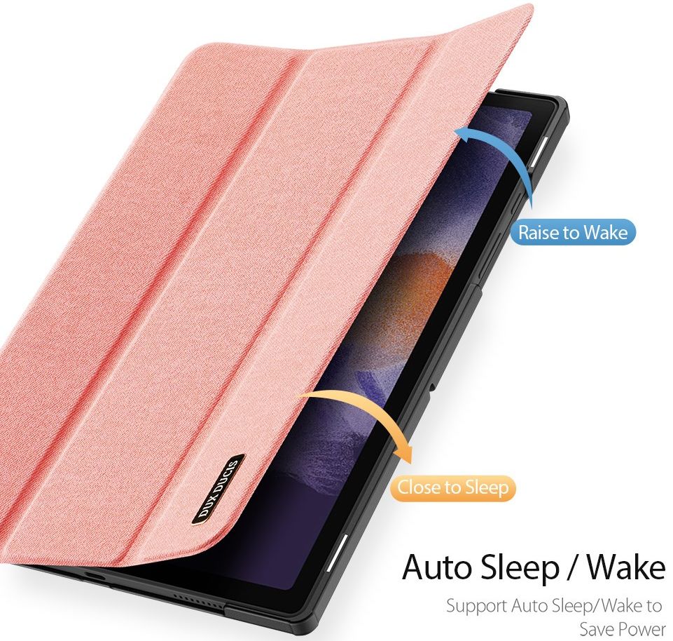Dux Ducis Domo Samsung Galaxy Tab A8 Hoes Tri-Fold Book Case Roze afbeelding 4