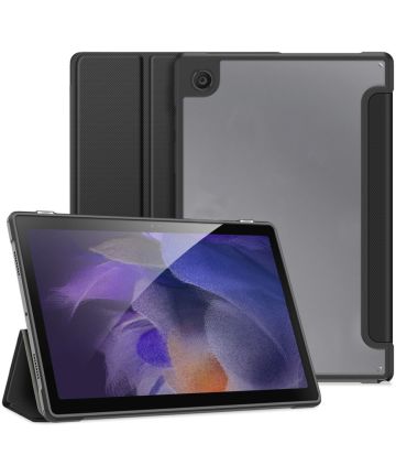 Dux Ducis Toby Samsung Galaxy Tab A8 Hoes Tri-Fold Book Case Zwart Hoesjes