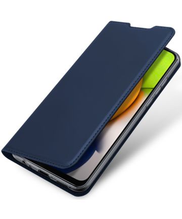 Dux Ducis Skin Pro Series Samsung Galaxy A03 Hoesje Portemonnee Blauw Hoesjes