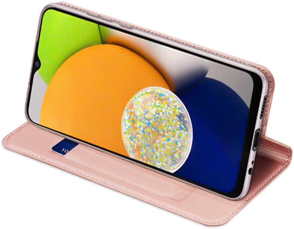 Dux Ducis Skin Pro Series Samsung Galaxy A03 Hoesje Portemonnee Roze afbeelding 8