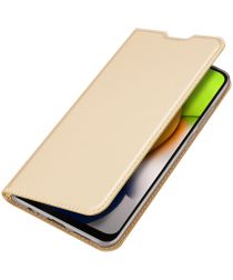 Dux Ducis Skin Pro Series Samsung Galaxy A03 Hoesje Portemonnee Goud