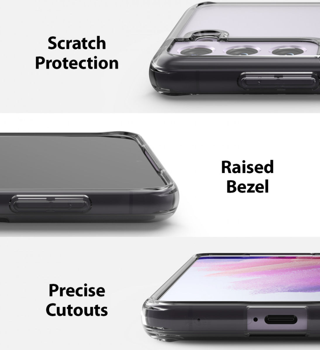 Ringke Fusion Samsung Galaxy S21 FE 5G Hoesje Transparant afbeelding 3