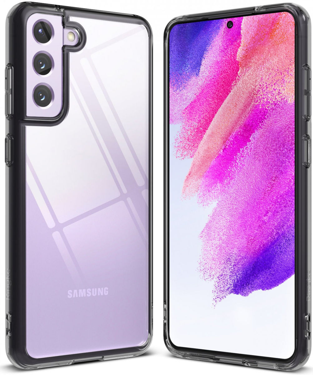 Ringke Fusion Samsung Galaxy S21 FE 5G Hoesje Smoke Black afbeelding 1