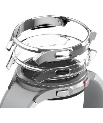 Ringke Slim Samsung Watch 4 Classic 46MM Hoesje (2P) Transparant Grijs Cases