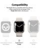 Ringke Slim Apple Watch 7 41MM Hoesje Transparant Zilver (2-Pack)