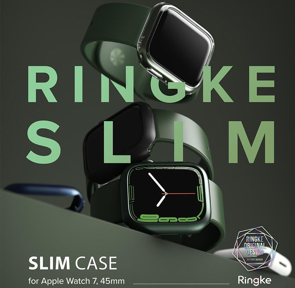 Ringke Slim Apple Watch 7/8/9 45MM Hoesje Transparant Grijs (2-Pack) afbeelding 12