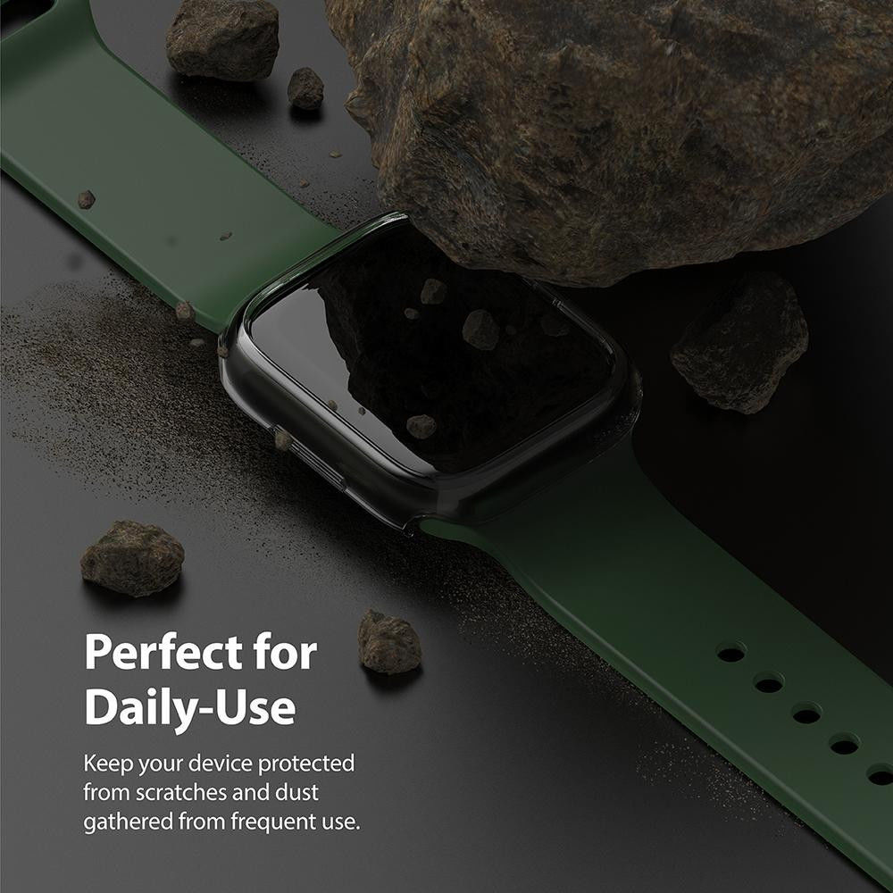 Ringke Slim Apple Watch 7/8/9 45MM Hoesje Transparant Grijs (2-Pack) afbeelding 6